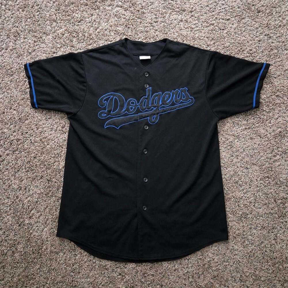 Vintage MLB Genuine Merchandise Los Angeles Dodgers Black Jersey